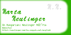 marta neulinger business card